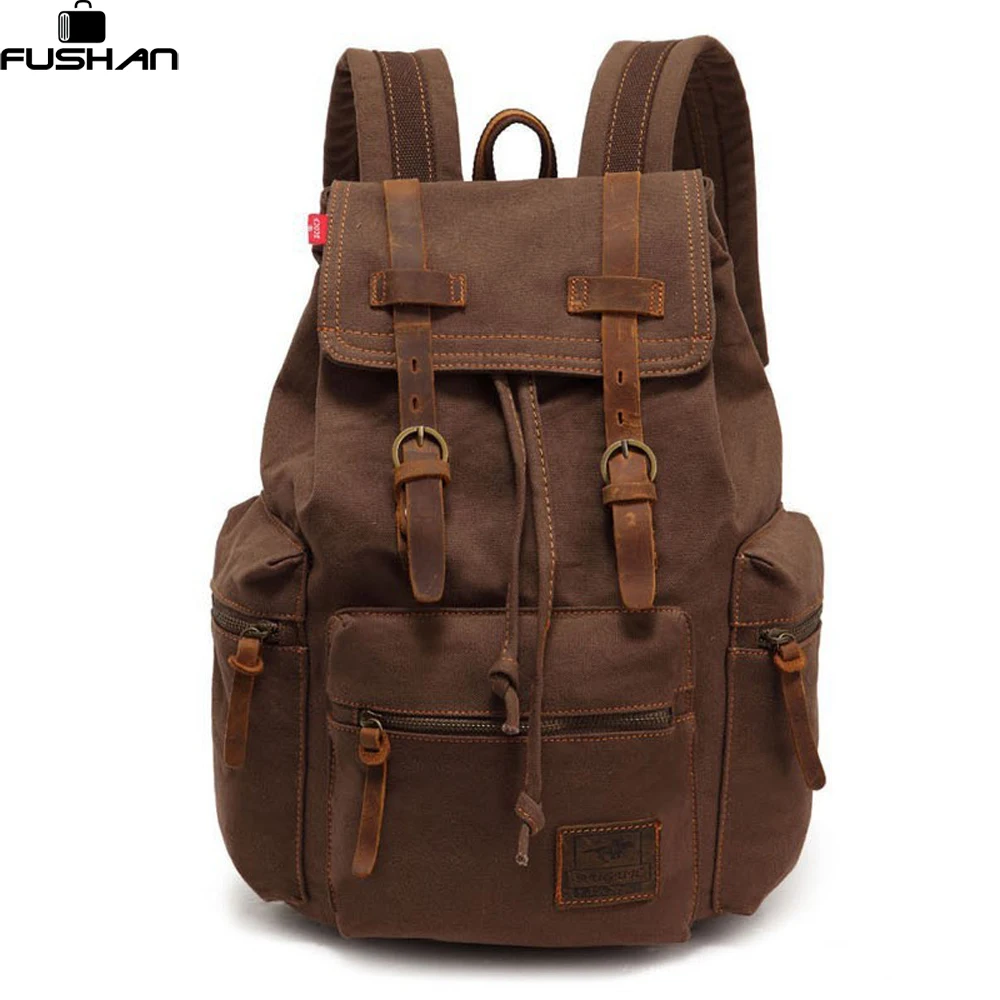 new Best Selling Cathylin unisex trend fashion Canvas backpacks men's Multifunction backpacks