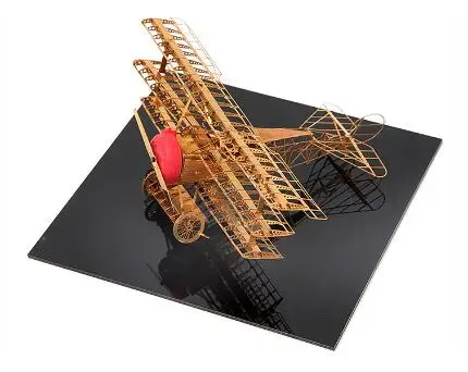 

Cool miniature 3D Puzzle Metal Model Building Kits Puzzle Fokker DR.1 airplane Educational Toys for Children and Adult