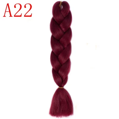 MERISIHAIR, 24 дюйма, Омбре, синтетические, вязанные волосы для наращивания, огромные косички, прически, розовый, красный, синий, плетеные волосы - Цвет: P18/22