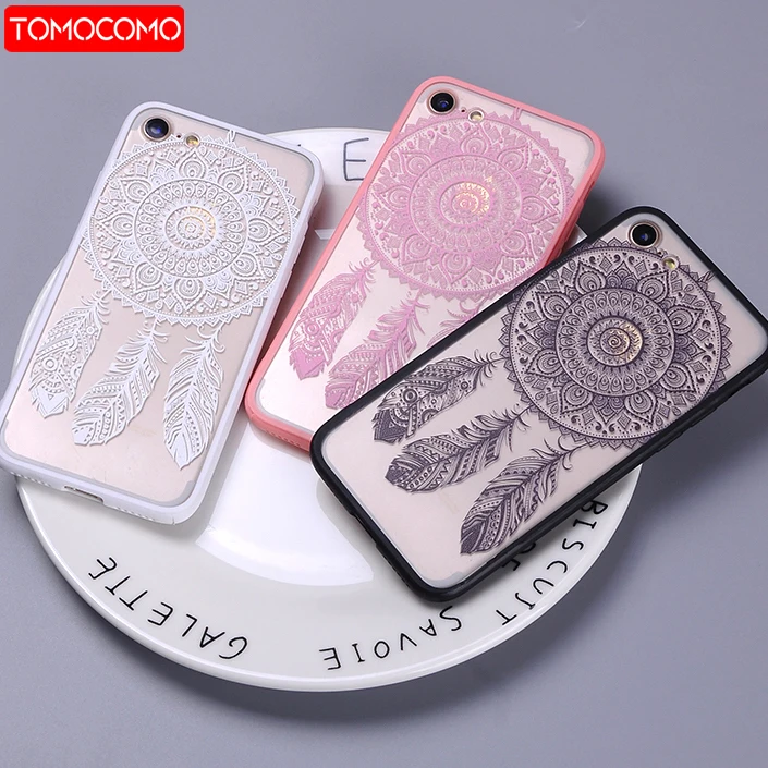 

Sexy Fashion Lace Boho Dream Catcher Feather Mandala Tribal Phone Case Fundas For iPhone 7 7Plus 6 6S 6Plus 5 8 8Plus X XS Max