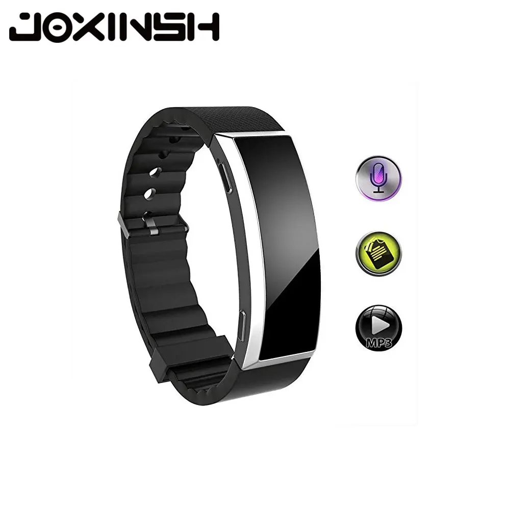 

8G Digital Voice Recorder Wristband MP3 Music Player Voice Activated Recorder Wearable Technology For Class Sports Lectures