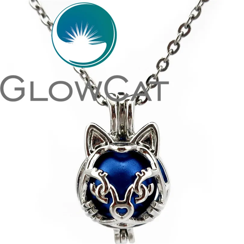 GLOWCAT KK702 мультяшный щенок бусины для домашних животных клетка медальон кулон