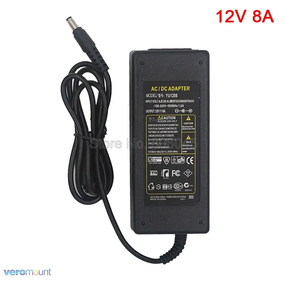 12V Питание AC85-265V для DC12V светодиодный Мощность адаптер 12В 1A 2A 3A 5A 6A 8A 10A низкая Напряжение трансформатор для Светодиодные ленты светильник - Цвет: 8A