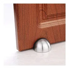 1pc 45mm Floor-mounted Wood Door Stops Zinc Alloy Half Moon Door Stopper
