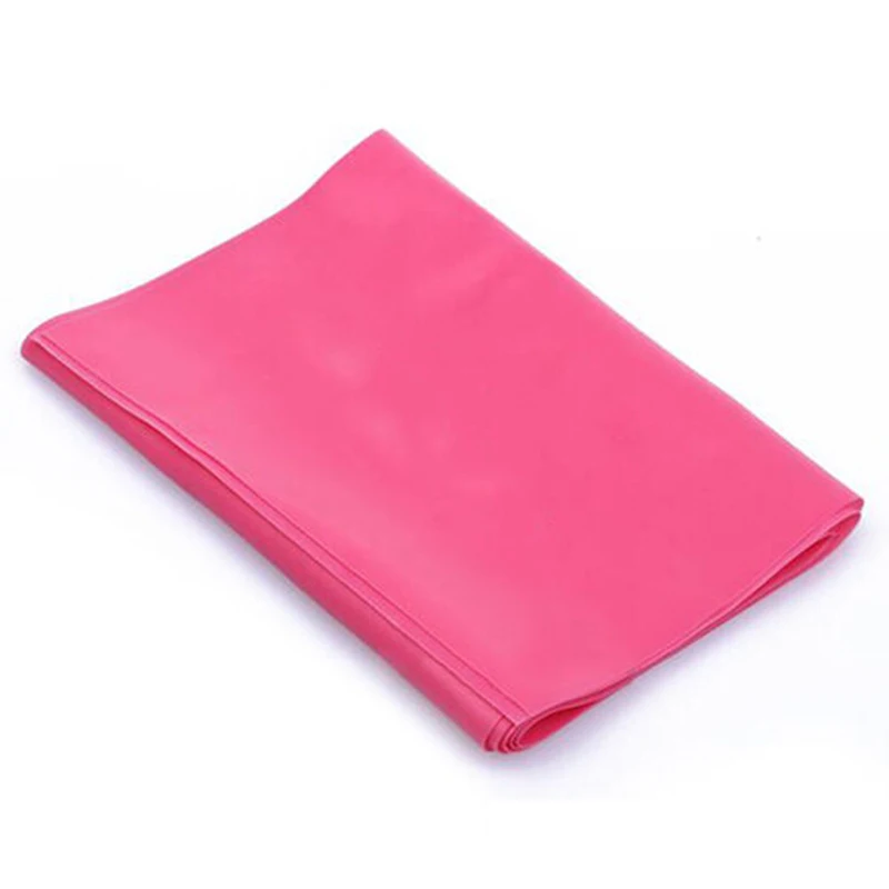 Elastic GYM Yoga Pilates Rubber Stretch Band Strap Crossfit Resistance Exercise Fitness Bands Random Colors 1m x 15cm 1PC