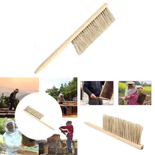 1 шт. 40 см мягкая свиная щетина пчелиная щетка для пчеловодства инструмент для очистки пчеловодства с деревянной ручкой желтая древесина свиная щетина