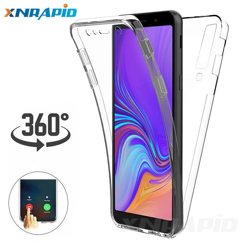 Для samsung Galaxy A50 A40 A30 A20 A10 M10 M20 2019 силиконовый чехол для телефона с углом обзора 360