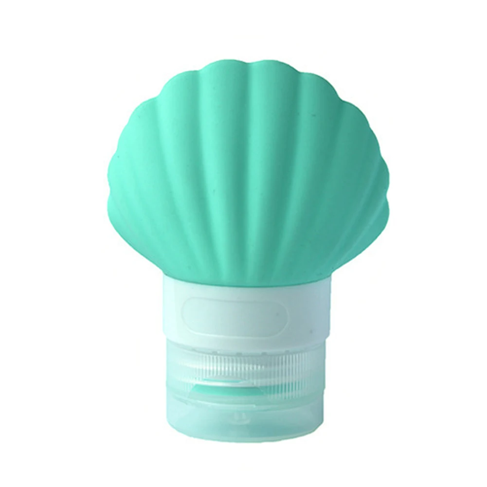 

40ml Container Shell Shape Travel Cosmetic Empty Anti Pollution Shampoo Lotion Bottle Silicone Tube Portable Cute