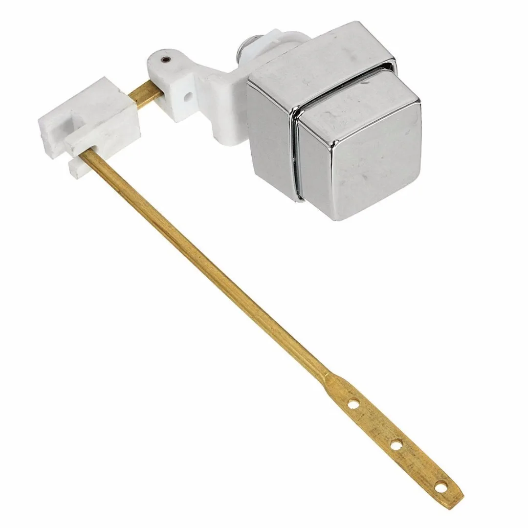 1pc Side Mount Master Plumber Toilet Tank Lever Flush Handle Brass Arm Push Button