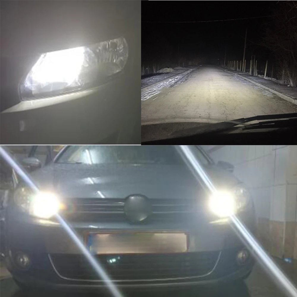 Светодиодные лампы для автомобильных фар H15 6000 К 12 В H11 H7 H4 9005 9006 9004 9007|Передние