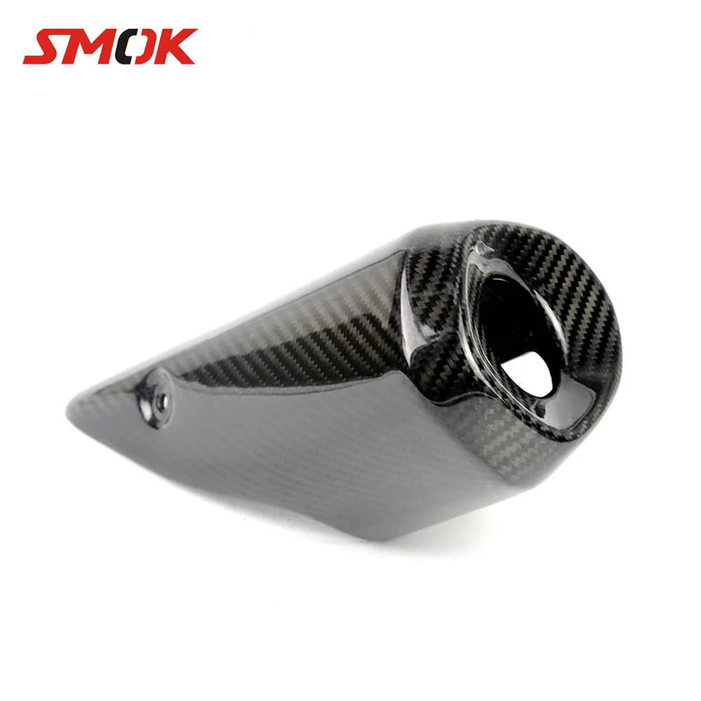 

SMOK For Yamaha MT07 FZ07 MT-07 FZ-07 MT 07 2014-2017 Motorcycle Accessories Carbon Fiber Muffler Exhaust Pipe Cover Heat Shield