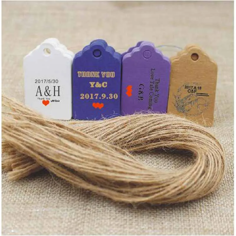 Personalized logo pretty jewelry tag paper gift hang tag costume