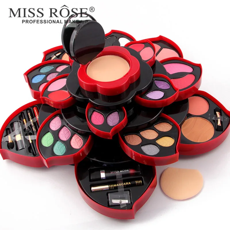 Miss Rose профессиональный набор теней эксклюзивная цветная коллекция коробка для макияжа Коллекция праздничная одежда для визажиста