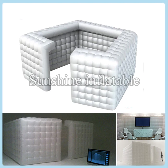 

Portable oxford cube box structure inflatable wall inflatable cube tent for event advertising