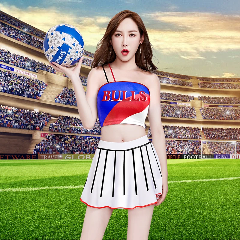 2019 الصيف النساء وفتاة أزياء رسمية للمشجعين كرة السلة لعبة كرة القدم الوطني و طالب فريق اللياقة البدنية كرة القدم فتاة الرياضة اللباس