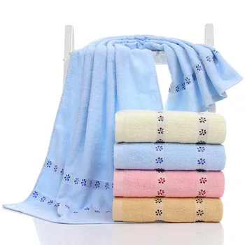 

New Arrival 100%Cotton plum flower Bath Towels For Adults Absorbent Terry Luxury Bath Beach Adult men women Towels