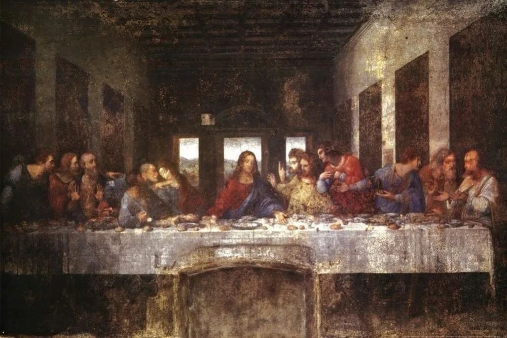 Home Decor The Last Supper 1498 by Leonardo da Vinci-Silk Art Poster Wall Sicker Decoration Gift
