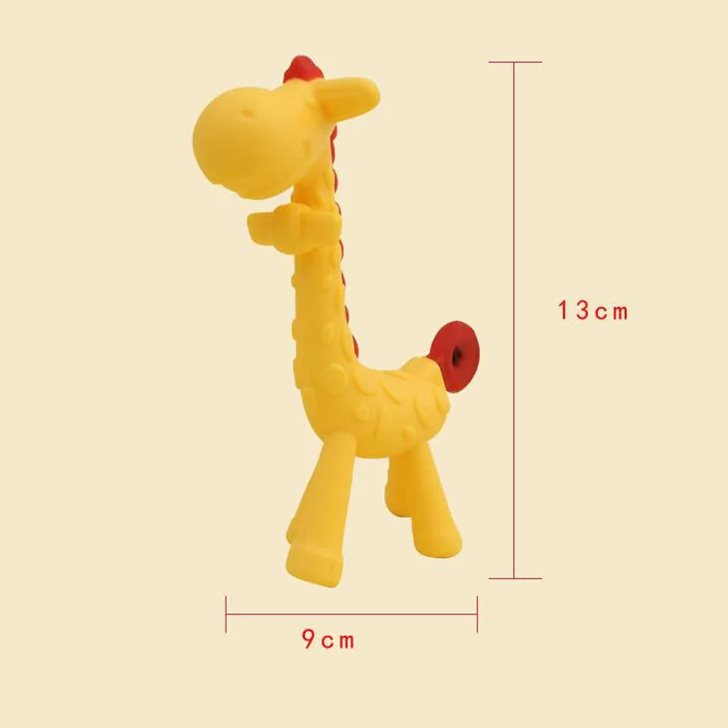 Прорезыватель жираф ожерелье детская молярная палка силиконовая игрушка