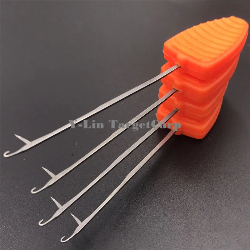 4 pièces Carpe pêche chod cheveux rig outils d'épissage aiguilles bouillette perceuse carpe appât outils accessoires terminal s'attaquer (lot de 4)