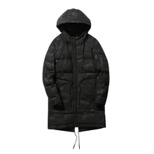 Повседневные мужские хлопковые куртки, осенняя и зимняя куртка, Мужская черная камуфляжная куртка, мужские пальто