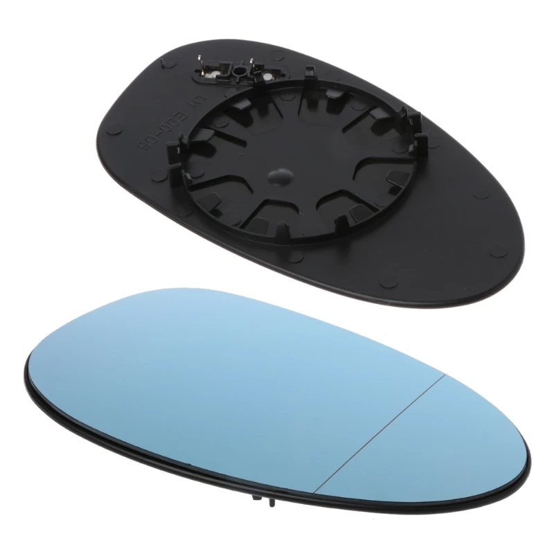 

Blue Rearview Mirror Glass Left Cab Heatable Lens For BMW 3Series E90
