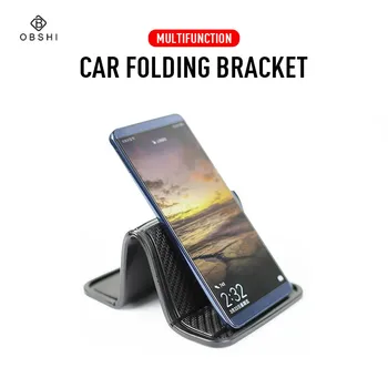 

Anti-Slip Car Phone Folding Pad Holder Sticky Mat Multi-Function Double Sided Office Phone Non-slip Mat Universal Pens GPS Pad