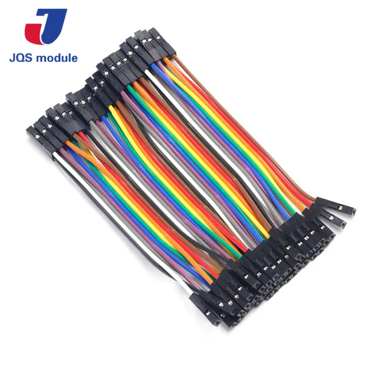 40 шт Dupont 10 см женский (F F) Перемычка провода ленточный кабель для Arduino|Детали