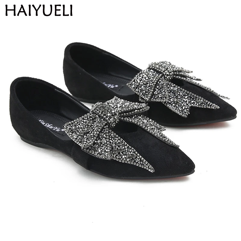 brown flats with bow