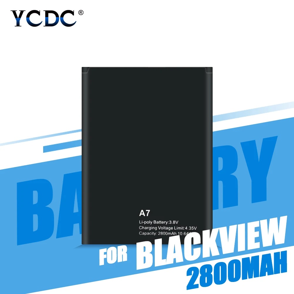 

New Replacement Battery For Blackview A7 2800mAh Back Up Li-polymer Battery For Blackview A7 Pro Smart Phone Batteries