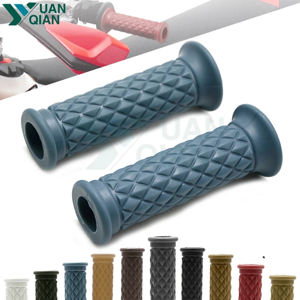 Мотоцикл 7/" Ретро резиновая рукоятка руля для Kawasaki KTM BWM Suzuki Yamaha DUCATI Buell Honda KTM protaper pitbike