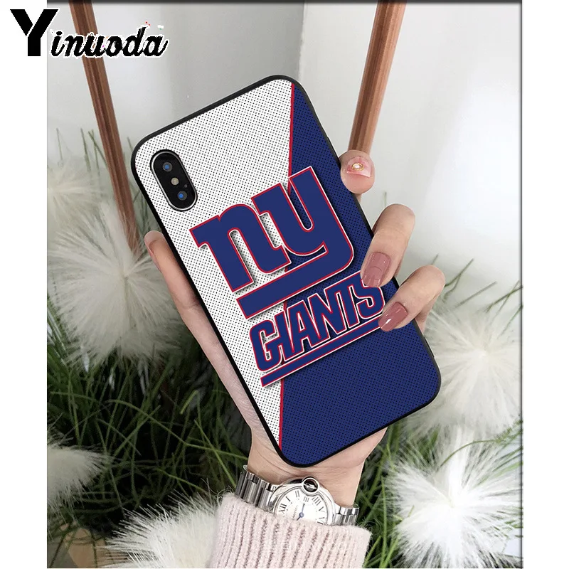 Yinuoda New York Giants TPU мягкие Аксессуары для телефонов Чехол для iPhone 6S 6plus 7 7plus 8 8Plus X Xs MAX 5 5S XR - Цвет: A3