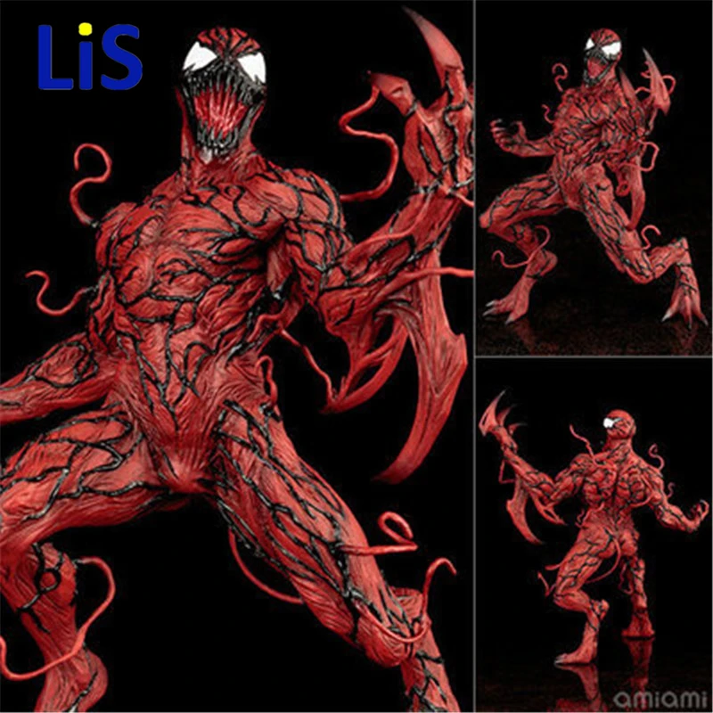 

Lis Spiderman Venom Carnage Model Cartoon Doll PVC 16cm Box-packed Movie Figurine Action Figure for Kid Anime Collection