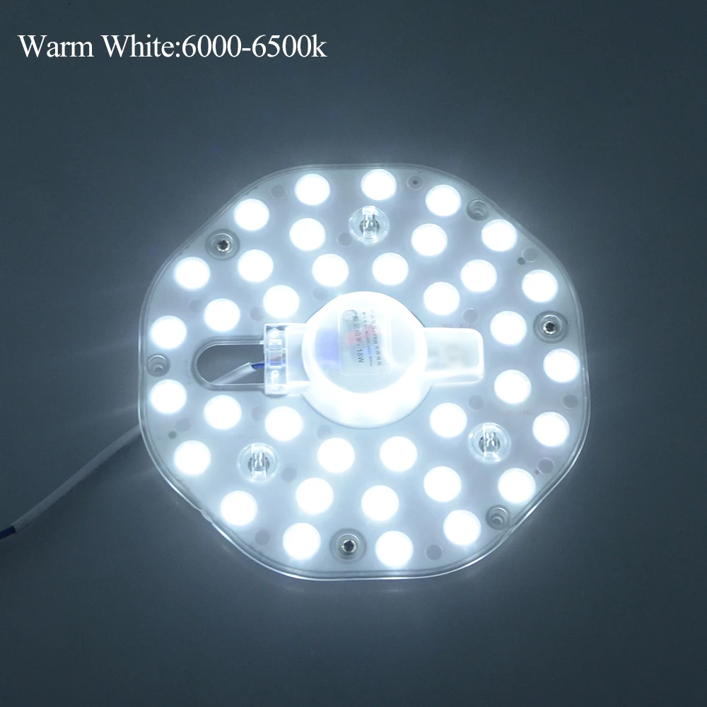 Светодиодный потолочный ламповый модуль AC220V 230 V 240 V 12 Вт, 18 Вт, 24 Вт, 2835 Светодиодный свет заменить потолочный светильник источник удобно Установка
