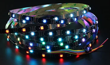 Цифровой WS2815 доступный rgb-светодиод полоса 12 v Мечта Цвет Смарт 5050 гибкая светодиодная лента