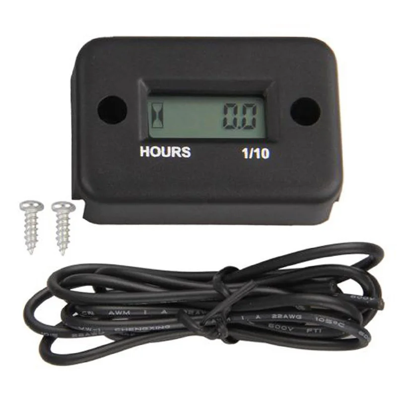 

Portable Digital Tach Hour Meter Gauge LCD for 4 Stroke Gas Engine Panel Hour ATV Motorcycle Instruments Bike Car Accessories