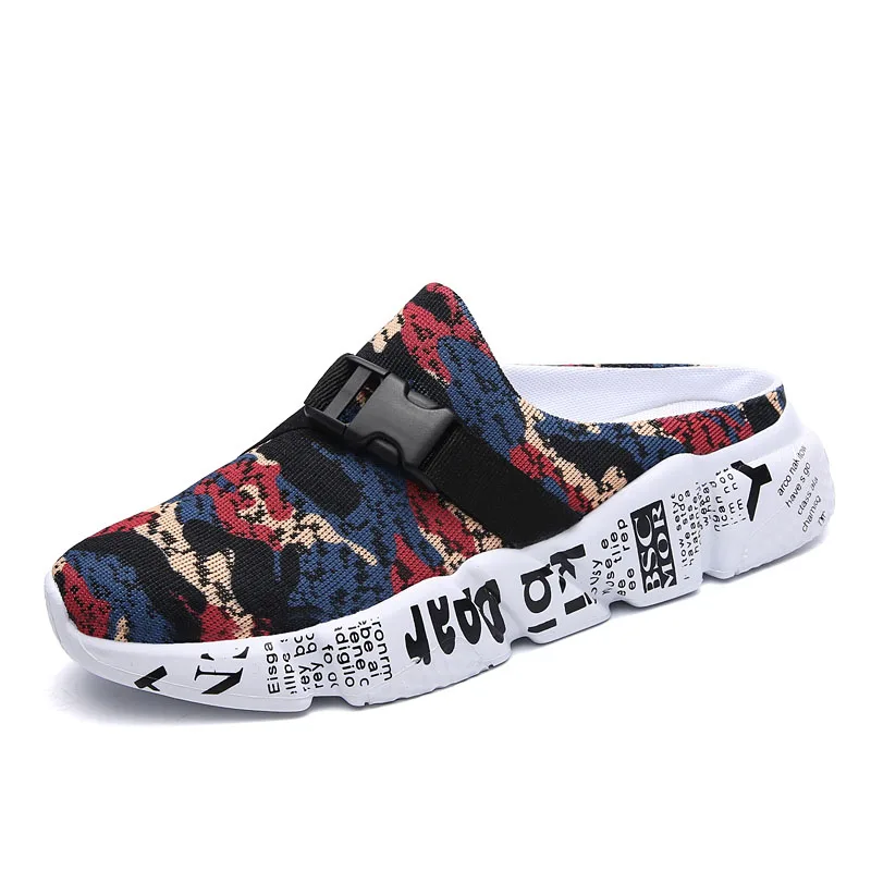 

Slippers men Lightweight Soft Slippers Man Beach Sandals Summer Men's Camouflage Design Outdoor Slippers Elastic Casual Shoes