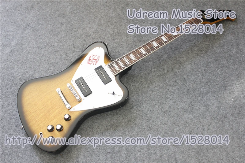 

New Arrival China Vintage Sunburst Suneye Electric Guitar With P90 Style Pickups Free Shipping