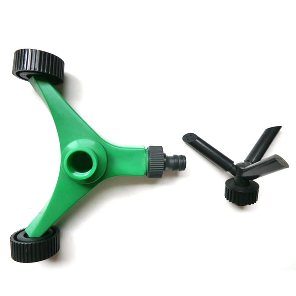 

Nozzle Three Arms Yard Lawn Outdoor Watering Kits Home Gadgets Irrigation System Sprinkler ABS Sprayer Base Gardening Tools