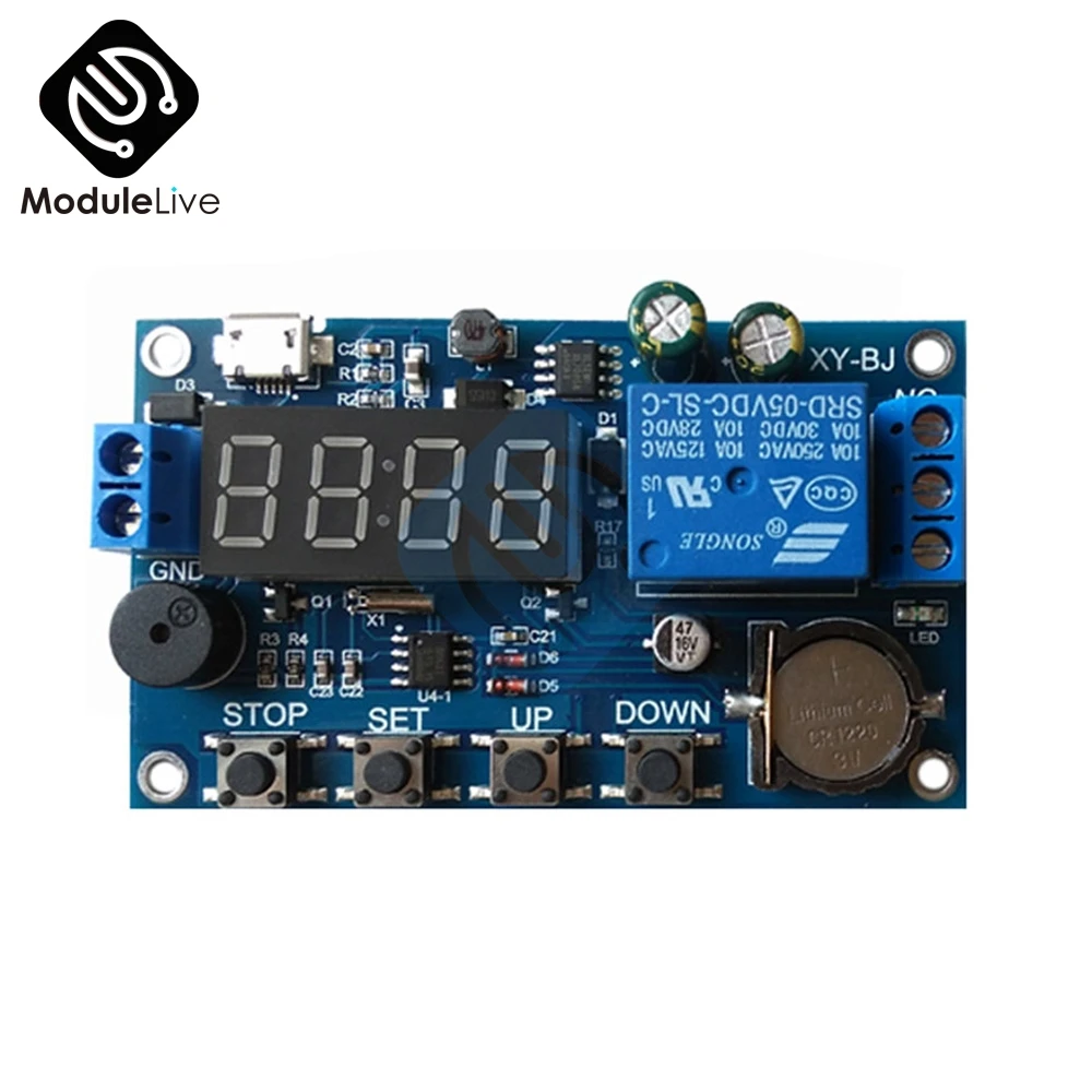 

Real-time Timing Switch Relay Module Control Clock Synchronization Delay Timer Controller Board Wide Voltage Power Supply DC 5V