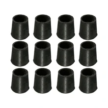 Черный против царапин SmallLarge резиновый наконечник протектор пола для ножек стула Диаметр: 16 мм(5/") Количество: 12 шт