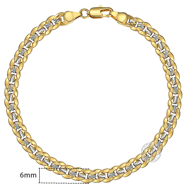 Gold Filled Bracelets For Women Men Twisted Curb Snail Rolo Wheat Box Link Chains Bracelet Wholesale 15 styles GBB2A