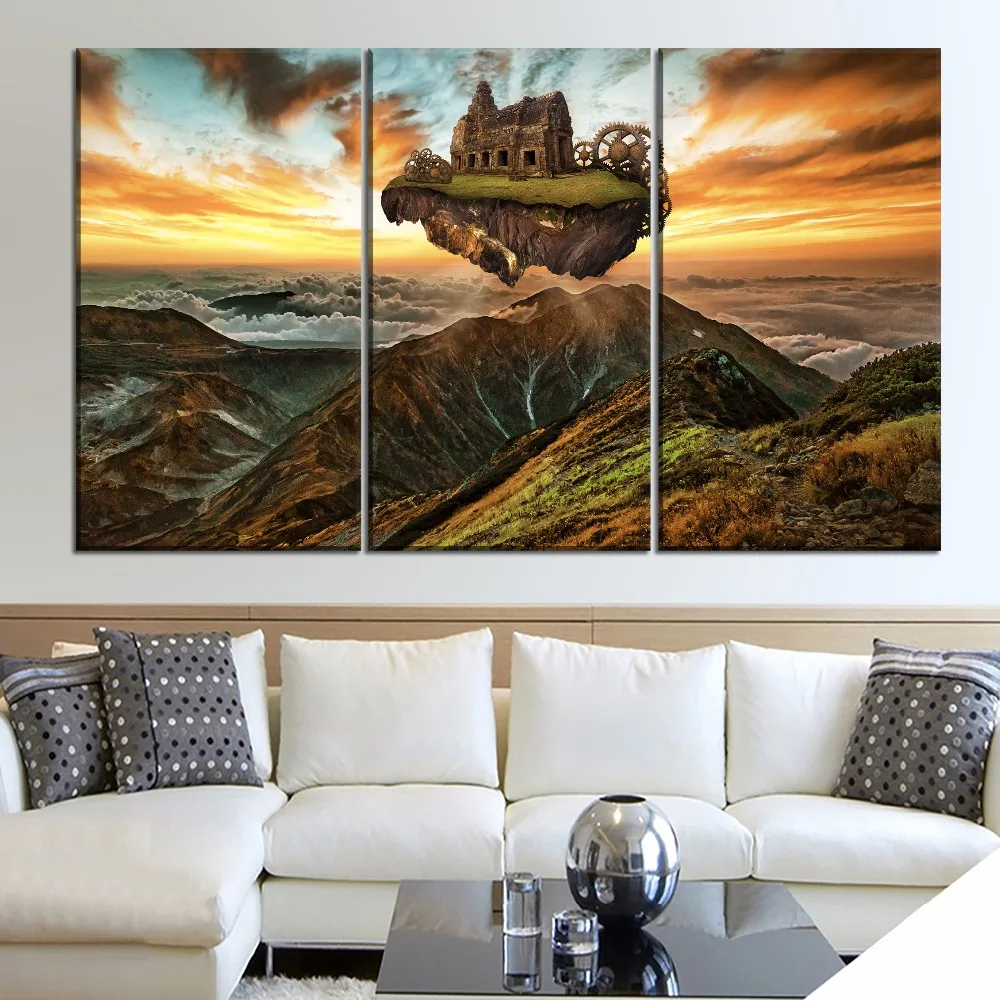 Mountains-Building-Engine-Gears-Steampunk-Painting-1-Piece-Style-Picture-n-Canvas-Print-Type-Home (2)