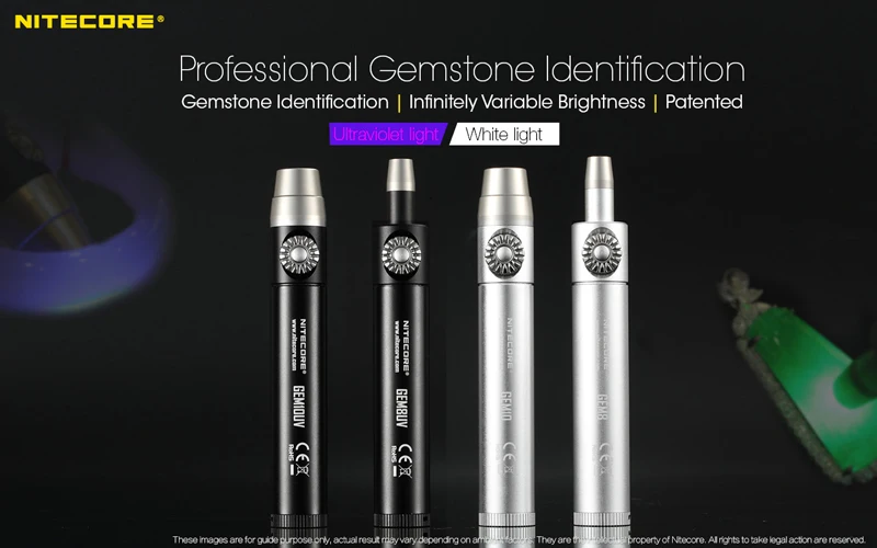 Nitecore GEM SERIES Professional Gemstone Identification Flashlight with Ultraviolet Light  White Light (7)