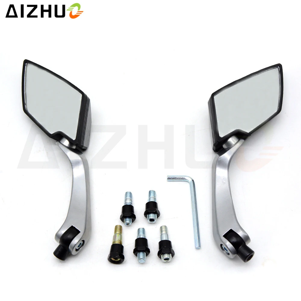 For Ducati Monster 796 821 Scrambler Diavel 749R Motorcycle Accessory Rearview Mirrors Universal Motor Plastic Side Mirror Black
