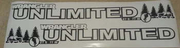 

For 1Set/2Pcs 1Pair Wrangler Unlimited Off Road Vinyl Hood Decals Car Styling