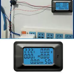 ЖК-дисплей цифровой измеритель напряжения индикатор Панель мощность Электрический мониторы Вольтметр Амперметр дома