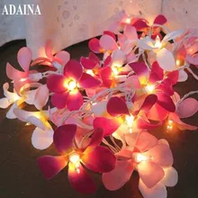 20/35 шт. теплый белый светодиодный Строка Рождество светодиодная гирлянда Батарея работает Luminaria творческий ручной подошве с мелким цветочным рисунком светодиодный освещение