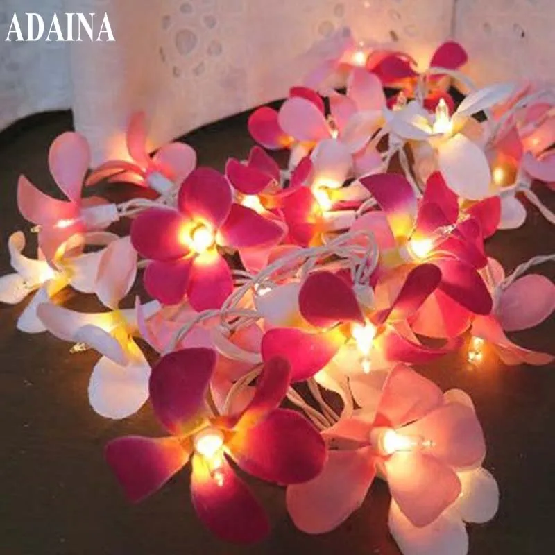 20/35pcs Warm White Led String Christmas Fairy Lights Battery Operated Luminaria Creative Manual Small Flowers Led Lighting Agreeable Sweetness Lighting Strings