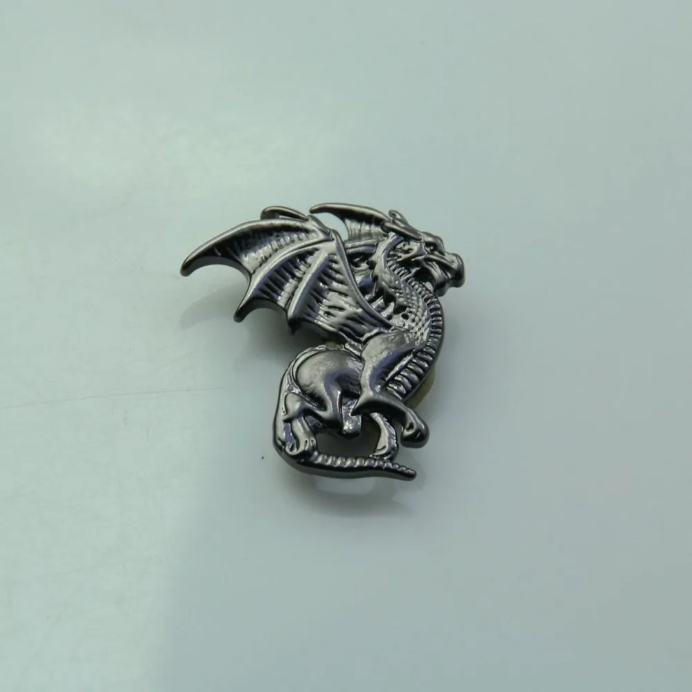 

(KBD02) 10pc 1'' Western Winged Dragon Concho Right Tack Belt Saddle Biker Concho Gunmetal