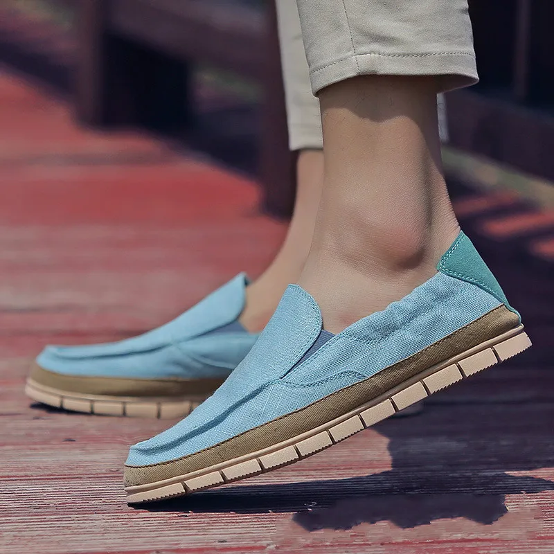 

Sneakers for Men 2019 New Men's Shoes Flats Casual Men Canvas Shoes Handmade Moccasins Shoes for Male Chaussure Homme